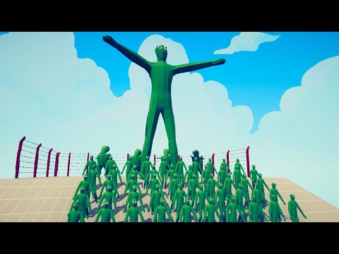 ONE HUNDRED ZOMBIE + 1 GIANT + 4 MOM VS ALL SECRET -  Totally Accurate Battle Simulator TABS