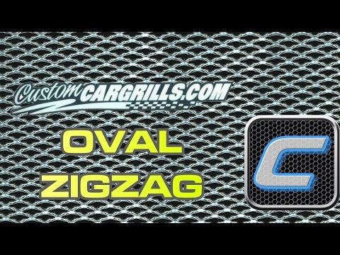 Oval ZigZag Universal Aluminum Grill Mesh - by customcargrills.com