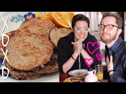 Banana Rye Pancakes - Snow Day