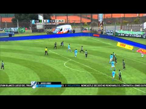 Gol de Grbec. Nueva Chicago 0 - Temperley 1. Fecha 14. Primera División 2015. FPT