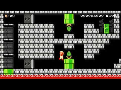 2-EX:Castle of Confusion by Myuu - Mew Mew Mario - SUPER MARIO MAKER - NO COMMENTARY 1ay