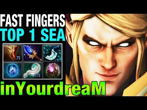 FAST FINGERS - Top 1 MMR SEA inYourdreaM 8,8k MMR Plays Invoker - Dota 2