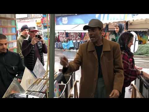 Garfield Fleming - Don't Send Me Away SINGING in FLÉA MARKET - PARIS