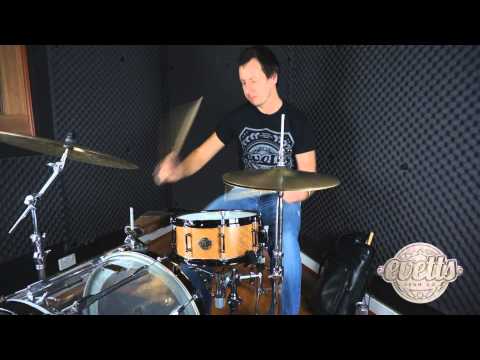 Evetts 13x5.75 Spotted Gum Snare Drum