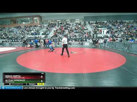 75 Lbs Quarterfinal - Alyzah Gonzalez, Washington Vs Sonja Hartle, Steelclaw Wrestling Club 9458