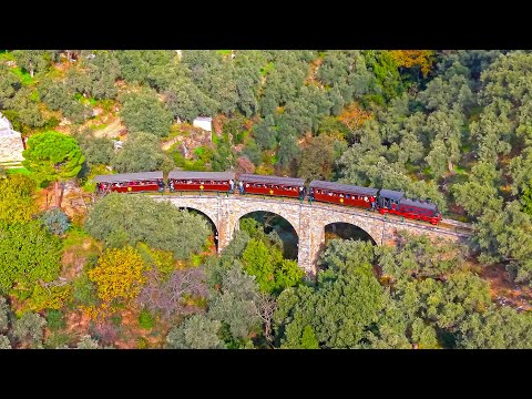 Drone Journey with the Little Train of Pelion | Ano Gatzea to Milies