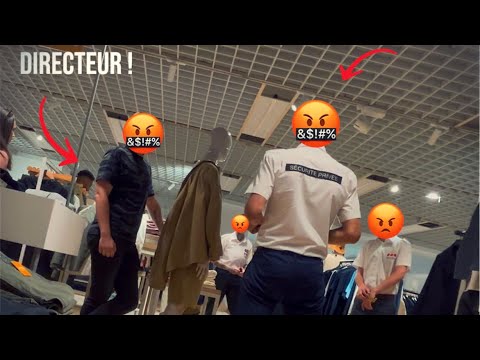 HURLER DANS UN MAGASIN (on finit au poste…)