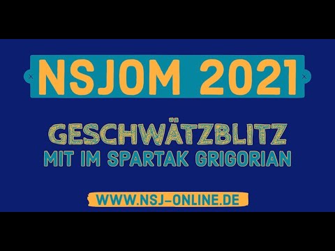 NSJOM - Geschwätzblitz mit IM Spartak Grigorian