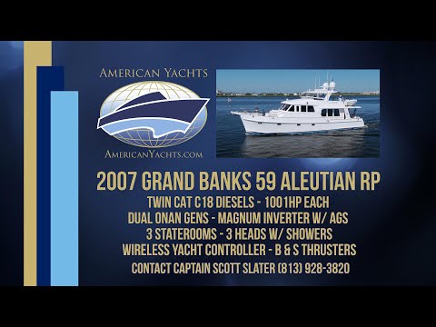 Grand Banks 59 Aleutian RP video