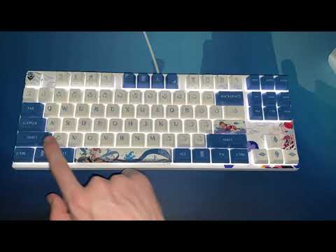 Varmilo VEA87 Lovebirds-I Cherry Mx Silent Red Switch Black