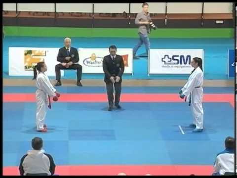 Campionato Italiano Assoluto di Karate - Kumite 2013 Finale 55 kg Cardin - Hasani