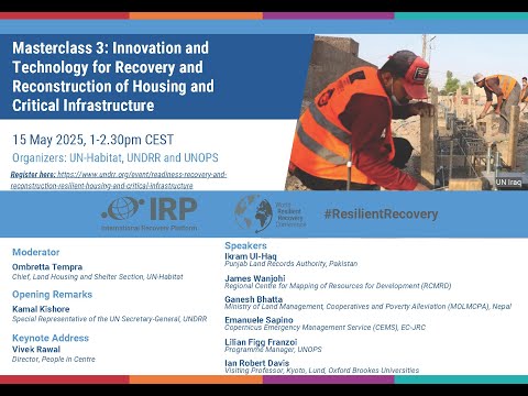 Keynote Address for the 3rd UNDRR Masterclass