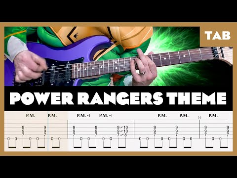 Mighty Morphin Power Rangers TV Theme - Guitar Tab | Lesson | Cover | Tutorial
