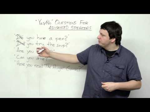 Yes/No questions for advanced English students
