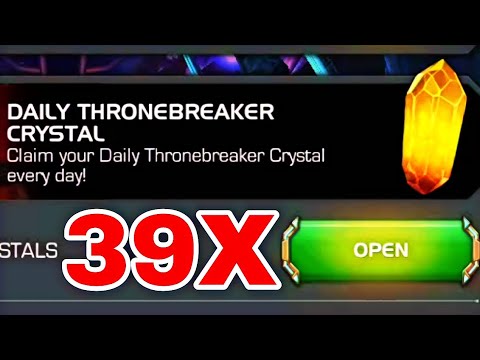 39x Daily Thronebreaker Crystal Opening | Marvel Contest of Champions
