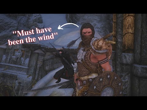 Skyrim but with "Realistic" AI Detection [Stealth Gameplay]