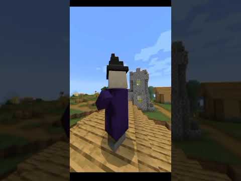 witch catch Spider in Harry Potter World in Minecraft | #shorts #minecraft #magic