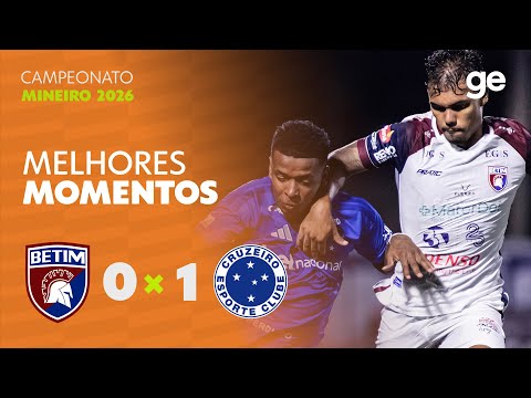 Gols e lances de Betim x Cruzeiro