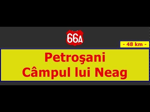 DN 66A: Petroşani - Lupeni - Câmpul lui Neag (Aug. 27, 2016)
