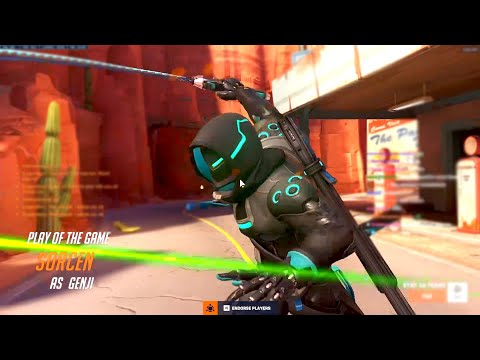 THIS IS WHAT GENJI 's FULL POTENTIAL LOOKS LIKE - NECROS! POTG! OVERWATCH 2 TOP 500 SEASON 4