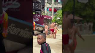 ☀️Andamanda Aqua Park Fun Walking Tour -Sunny Day? #waterslide #waterworld #phuket