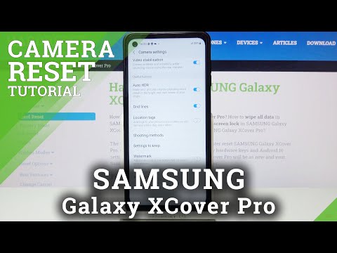 How to Bring Back Camera Defaults in Samsung Galaxy XCover Pro - Reset Camera Settings