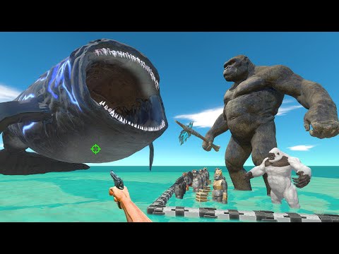 FPS Avatar Rescues Mutant Primates and Fights Bloop - Animal Revolt Battle Simulator
