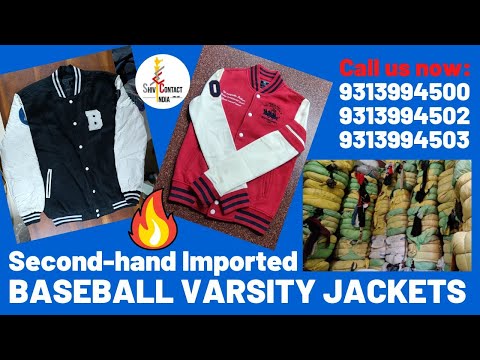 Used Imported Second Hand Baseball Varsity Jacket