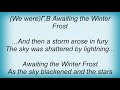 Sentenced - Awaiting The Winter Frost Lyrics