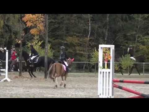 Malu (6) und Senna - Erstes E-Springen am 18.10.2015
