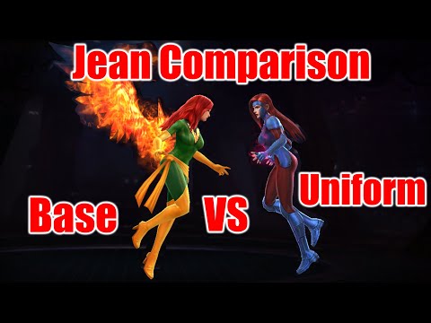 Jean Grey Uniform Vs Base kit Comparison (MFF)