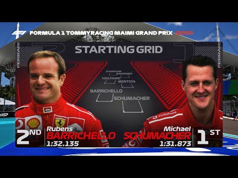 The 2002 Miami Grand Prix Grid with Modern graphics (Fantasy)