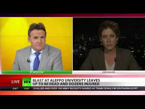 Over 80 dead in two rocket explosions at Aleppo University