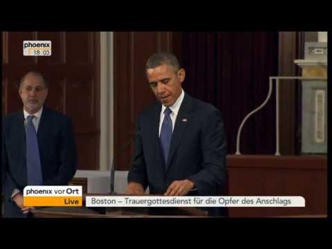 Trauergottesdienst für die Opfer des Anschlags in Boston vom 18.04.2013