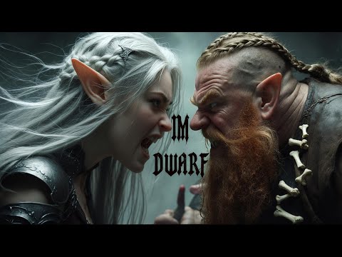 Elf vs Dwarf music video - I'm Dwarf - badger sounds #musicvideo #metal #rockmusic #fantasy
