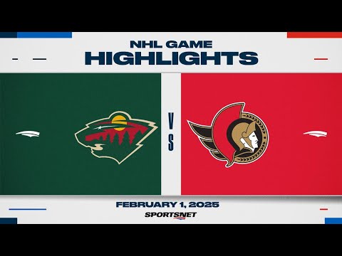 NHL Highlights | Wild vs. Senators - February 1, 2025