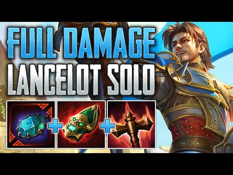 HIS SCALING IS INSANE! Lancelot Solo Gameplay (SMITE Conquest)