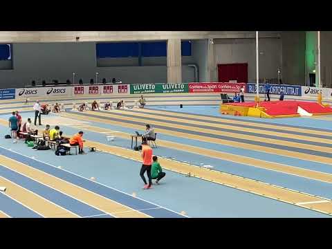 Marcell Jacobs vince i 60m ai campionati italiani indoor 2022 di Ancona con 6”55