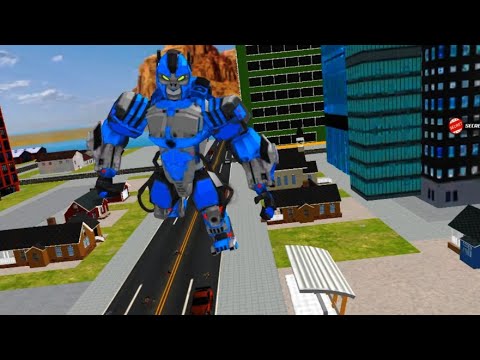 Flying Muscle Car Robot Transform Horse Robot Game.