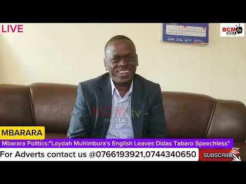 Mbarara Politics:Loydah Muhimbura's English Leaves Didas Tabaro Speechless 