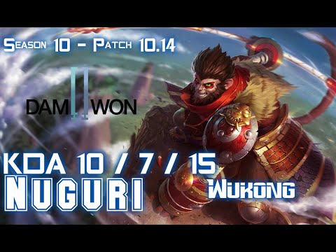 DWG Nuguri WUKONG vs JAX Top - Patch 10.14 KR Ranked