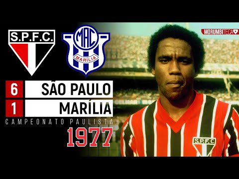 São Paulo 6x1 Marília - 1977 - QUATRO GOLS DE SERGINHO CHULAPA!