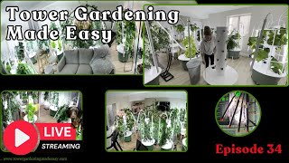 📱 Tower Gardening Made Easy LIVE CAM #towergarden #hydroponicgardening #garden #farm #aeroponic