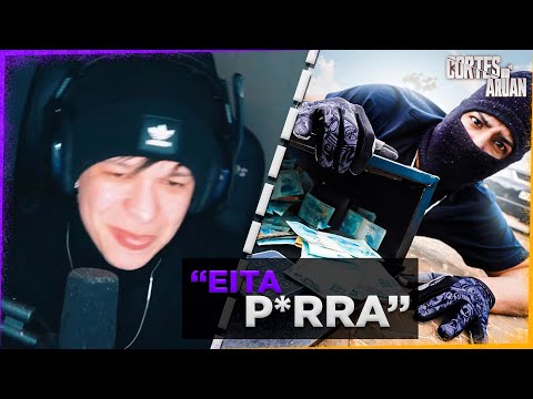 ARUAN REAGE A ABRIMOS O COFRE DO MEU AMIGO E ACHEI MUITO DINHEIRO😲 (RENATO GARCIA) - Cortes do Aruan