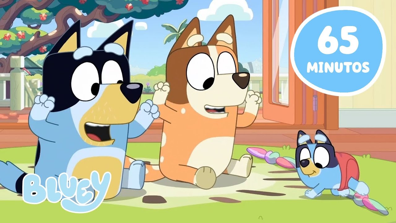 🔴 AO VIVO: Aventuras da Bluey com Amigos e Familiares 💙 ✨ | 65 MINUTOS | Bluey
