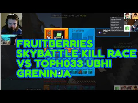 FRUITBERRIES SKYBATTLE KILL RACE VS TOPH033 UBHI GRENINJA