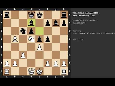 Mikhail Rytshagov - Daniel Ebeling | Sicilian Defense | 2014
