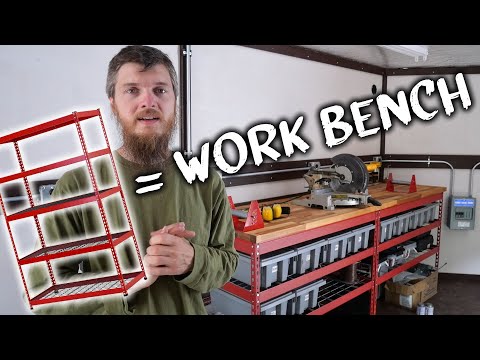 Home Depot Shelf to Workbench turns out Awesome!