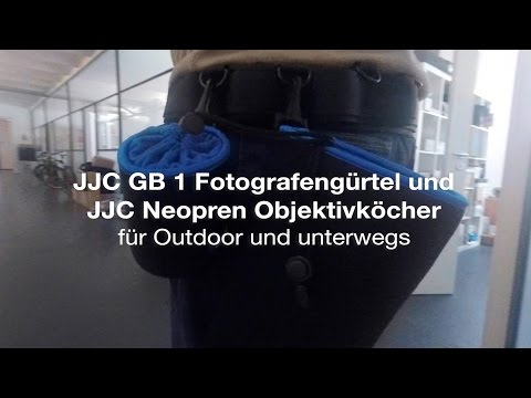 JJC Fotografengürtel und JJC Objektivköcher - In Kombination, kurz vorgestellt