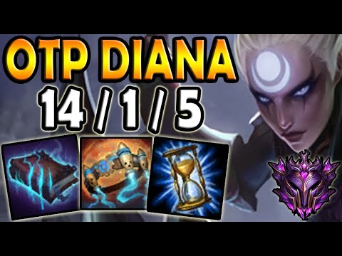 OTP Diana vs Velkoz [ MID ] Lol Master Korea 10.16